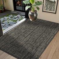 COSY HOMEER Nonslip Door Mat for Indoor, Absorbent Dirt Trapper Front Entryway Door Mat, 100% Polyester Welcome Entrance Mat Rug Modern Style, 60 x 90