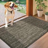 COSY HOMEER Nonslip Door Mat for Indoor, Absorbent Dirt Trapper Front Entryway Door Mat, 100% Polyester Welcome Entrance Mat Rug Modern Style, 50 x 80