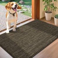 COSY HOMEER Nonslip Door Mat for Indoor, Absorbent Dirt Trapper Front Entryway Door Mat, 100% Polyester Welcome Entrance Mat Rug Modern Style, 50 x 80