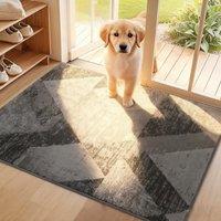 COSY HOMEER Dirt Trapper Door Mat for Indoor 60 x 90 cm, Dirt Trapper Front Door Mat, Polyester Welcome Mat Entrance Rug, Absorbent NonSlip Indoor Do
