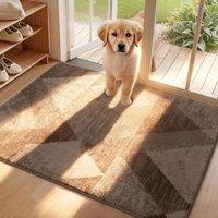 COSY HOMEER Dirt Trapper Door Mat for Indoor 60 x 90 cm, Dirt Trapper Front Door Mat, Polyester Welcome Mat Entrance Rug, Absorbent NonSlip Indoor Do