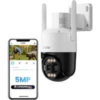 ZOSI 3K 5MP Security Camera Outdoor Wireless, WiFi 6 CCTV Camera for Home Security with FullColor Night Vision, AI Person Vehicle Detection, 2Way Au