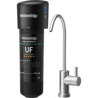 Waterdrop 10UBUF 0.01 m Ultra Filtration Under Sink Water Filter System for Batria Reduction, 30,000 Liters with Dedicated Faucet, Reduce PFAS,