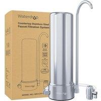 Waterdrop Water Filter Tap, 5Stage Stainless Steel Tap Water Filter, Countertop Water Filter for 8000 Gallons, Reduces Heavy Metals, Bad Odor and 99%