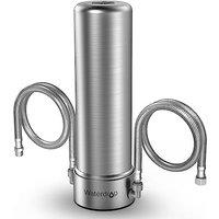 Waterdrop AS13 Under Sink Water Filter, 6 Stage Stainless Steel Under Sink Water Filtration System, No Drilling Required Water Filter System, NSF/ANSI