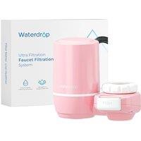Waterdrop Ultra Filtration System for Skin Care, Water Filter for Tap, NSF Certified, Reduces Chlorine, Fits Standard Faucet, WDFC02, Pink(1 Filter)