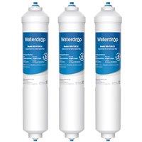 Waterdrop Fridge Water Filter Replacement for Samsung DA2910105J HAFEX/EXP, DA2010CB, DA99 02131B, HAIER LG Inline Water Filter (3) 3 Pack