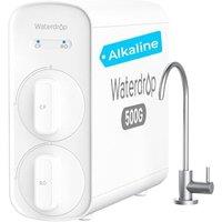 Waterdrop G5P500A Alkaline Mineral pH+ Reverse Osmosis Water Filter, NSF/ANSI 372 Certified, 8 Stage Reverse Osmosis System, 500G RO Water Filtration