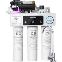 Waterdrop T3-C Tankless Reverse Osmosis System, NSF/ANSI 372 Certified, 8-Stage RO Water Filter, 450 GPD Tankless Water Filtration System, 2:1 Pure-to