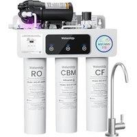 Waterdrop T3-M Remineralization Reverse Osmosis System, NSF/ANSI 372 Certified, 9-Stage RO Water Filter, 450 GPD Tankless Water Filtration System, 2:1