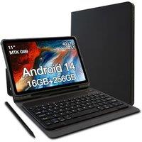 AGM P2 Tablet with Keyboard, 11" Android Tablet with MTK G99, 16GB 256GB/2TB TF, 90Hz FHD IPS Touchscreen Widevine L1, 12H Battery, 5G WiFi, BT 5.0, D