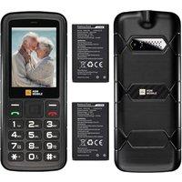 AGM M9 Basic Mobile Phone, 4G LTE Unlocked Dual SIM, 3 Card Slots/128GB TF Expand, Large Buttons & Font, Speed Dial, FM Radio & Flashlight, IP68 Water