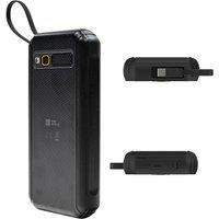 AGM Rugged Mobile Phone with Portable Charger, 4000mAh Battery with Built in USB-C Cable, Mobile Hotspot/Cloud Apps/Flashlight, 4G Unlocked Cellphone