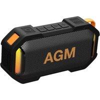AGM MagROCK Magnetic Portable Speaker Bluetooth 5.4, Compact Wireless Speakers with Stereo Sound, Punchy Bass/TWS Pairing, USB-C, IPX7 Waterproof, LED