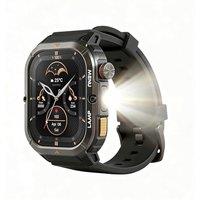 AGM Legion 3 Ultra-Rugged Smart Watch, 1.95" AMOLED Display, 5ATM Waterproof, Bluetooth Calling/Message, SPO/Heart Rate/Sleep/Motion Tracking, 100+