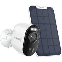 Reolink 4K Security Camera Outdoor Wireless, Argus 3 UltraW+Solar Panel, 2.4/5GHz WiFi, BatteryPowered Security Camera with Person/Vehicle/Animal De