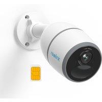 Reolink 4G LTE Security Camera Outdoor Wireless, Go Plus, 2K with Person/Vehicle Detection, No WiFi Camera, 2Way Audio, Battery/Solar Powered, 4MP Ni