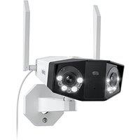 Reolink 4K Security Camera Outdoor with 180 UltraWide Angle, 2.4/5 GHz WiFi IP Camera, Human/Vehicle/Animal Detection, Color Night Vision, 2Way A