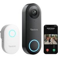 Reolink Wired Video Doorbell with Chime, 2K 5MP HD, 2.4/5GHz WiFi Doorbell Camera, 180 HeadtoToe View, Video Call, AI Detection, hardwired/plugi