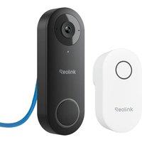 Reolink PoE Doorbell Camera Wired with Chime, 5MP Super HD Smart Video Doorbell V2 with Camera, 180 Diagonal View, Human Detection, TwoWay Audio, R