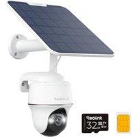Reolink 4G LTE Solar Security Camera Outdoor Wireless with Spotlight, 4K Color Night Vision, Pan 355&Tilt 140, Animal/Person/Vehicle Detection, 2-