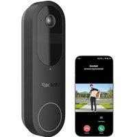 Reolink Battery Video Doorbell Camera Wireless, 2K Doorbell with 1:1 Head-To-Toe View, Video Call, Package Detection, 2.4/5GHz WiFi, No Monthly Fee Fo