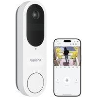 Reolink 2K Battery Doorbell Camera Wireless, Video Doorbell Camera, 1:1 Head-to-Toe View, Live Video Call, Package Recognition, 2.4/5GHz Wi-Fi, No Mon