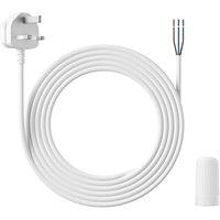 Reolink Power Cord with Wire Nut, For Hardwire to Plugin Conversion, ONLY for Elite Floodlight WiFi, 20ft Power Cable and Adapter, WeatherResistant,