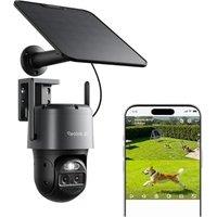 Reolink TrackMix PTZ Solar Security Camera Outdoor Wireless Auto-Track Zoom | 4K Dual Lens WiFi Camera with Auto Tracking & Auto Zoom, 30m Colour Nigh