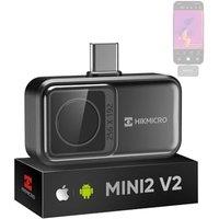 HIKMICRO Mini2 V2 Thermal Camera Android/iOS, 256x192 IR Resolution Thermal Imaging Camera, 512x384 SuperIR, Support iPhone 15/16, 25Hz, No Battery (n