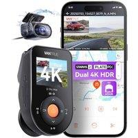 Vantrue S1 Pro Max 4K+4K(2160P+2160P) Dash Cam Front and Rear, Dual Dash Camera with Starvis2 HDR PlatePix Night Vision, 5GHz WiFi, GPS, Optional Lte,