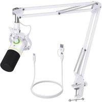 MAONO XLR/USB Dynamic Microphone Kit, PC Podcast Mic with Stand, Software, Mute, Gain Button, Volume Control, Microphone for Streaming, Gaming, PS4/PS