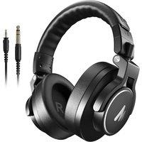 MAONO Professional Studio Headphones, Over Ear Headphones with 6.35 and 3.5mm Detachable Cables, Adjustable Design, 50mm Drivers, for Podcast, Recordi