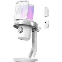 MAONO Microphone Wireless for PC, USB Microphone with Software AI Voice Change, ThreeLevel Noise Cancellation, Custom RGB Light, Mute, for Gaming, Po