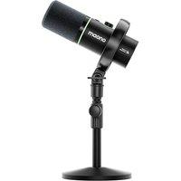 MAONO PD200W Hybrid Wireless Podcast Microphone for PC, Dynamic XLR USB Mic with Desktop Stand, Software, Noise Cancellation, for Vocal Recording, Str
