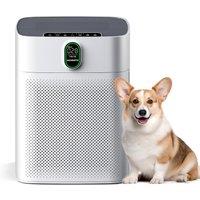 MORENTO Air Purifiers for Bedroom Home Large Room up to 1076 Sq Ft with PM 2.5 Air Quality Sensor, Remove the Pet Hair, Dust, Smoke, Air Cleaner Sleep
