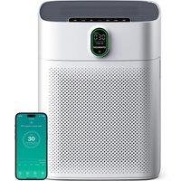 MORENTO Smart Air Purifier for home Large Rooms up to 1076 ft, WiFi and Alexa compatible, Auto Mode, Quiet Mode 24dB, HEPA Filter Removes Dust, Pol