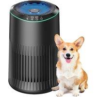 MORENTO Air Purifiers for Home, Air Purifier for Smoke Pet Dander Odors with Fragrance Sponge, Small Air Purifier with Sleep Mode for Bedroom Office,