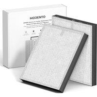MORENTO Genuine Air Purifier Replacement Filter, True HEPA Filter Compatible with MR5866 for 99.97% Air Pollutants, Odor and Smoke, Enhanced Version M