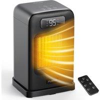 Electric Heaters for Home, 1500W Energy Efficient Quiet Space Heater with Programmable Thermostat, Remote Control, 12H Timer, ECO Mode & 70 Oscillat