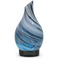 Essential Oil Diffuser Aroma Ultrasonic Diffuser, Night Light with Handmade Glass, 7 Color Changing Led Lights and Waterless Auto-Off, 4 Timer Setting