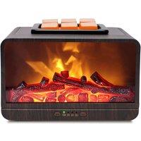 Wax Melt Warmer  3D Dynamic Flame Fireplace Wax Warmer Electric Wax Burner, Wax Melter for Scented Wax with 4 Timer Auto Shut Off PTC Heating Oil Bur