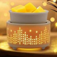 Ceramic Wax Melts WarmerElectric Candle Wax Warmer for Scented Wax PTC Heating Wax Burner Fragrance Wax Melter with 7 Colors Light Gift & Decor (7