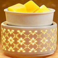 Ceramic Scented Wax Melt BurnersElectric Candle Melter Warmer for Scented Wax Cubes Fragrance Oil Burner 7 Colors Light Candle Melter Warmer Home D