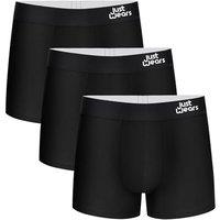 JustWears Everyday Mens Trunks, 3 Pack | Breathable AntiChafe Underwear with MoistureWicking MicroModal Air Cool Fabric | Ergonomic Support | Seamle