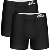 JustWears Everyday & Active Mens Boxer Briefs, 2 Pack | Breathable AntiChafe Underwear with MoistureWicking MicroModal Air Cool Fabric & PouchTech