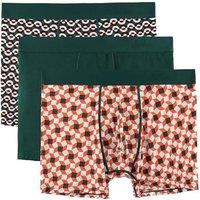 JustWears Everyday Mens Boxer Briefs, 3 Pack | Breathable AntiChafe Underwear with MoistureWicking MicroModal Air Cool Fabric | Ergonomic Support |