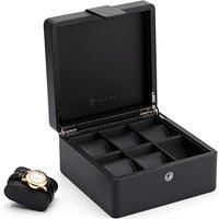 Vlando Watch Box for Men,Faux Leather 6 Watch Display Storage Box Organizer Collection Case Holder, 6 Slot Watch Storage Boxes A.6 Slots