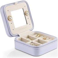 Vlando Travel Jewellery Box Organiser, Small Jewellery Case, Gifts for Women,for Earring, Necklace, Bracelet,Purple
