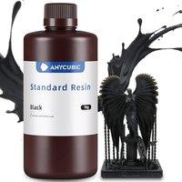 ANYCUBIC Standard 3D Printer Resin, LCD UV 405nm Rapid Photopolymer 3D Resin for 6K/8K/12K/14K LCD 3D Printers(1000g, Black) CBlack 1000g 1000g